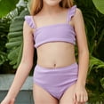 thumbnail image 6 of Bathing Suits for Teens Plain Color Girls Swimsuit with Shorts Girls Two Pieces Swimsuit Bikini Girls for Teen Girls 150, 6 of 6