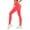 Watermelon Red, variant on Women's Yoga Pants Solid Color Hip-Lifting Fitness High Waist Stretch Sports Long Yoga Pant Running Yoga Athletic Trousers