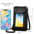 EEEkit Leather Touch Screen Cell Phone Purse, Small Crossbody Phone Bag