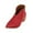 Red, variant on Puntoco Winter Warm Boots Clearanc Women Mid Heel Shoes Winter Warm Leopard Side Zipper Pointed Toe Casual Solid Color Red 9.5(43)