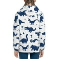thumbnail image 6 of Pofeuu Cute Cartoon Dinosaurs Print Teenage Zipper Hoodie Sweatshirts Hooded Casual Jackets With Pocket For Boys Girls-Medium, 6 of 6
