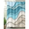 thumbnail image 2 of Shower Curtain Shower Curtains for Bathroom, Waterproof Polyester Shower Curtain Set with Hooks, Extra Long 72" x 78", 2 of 6