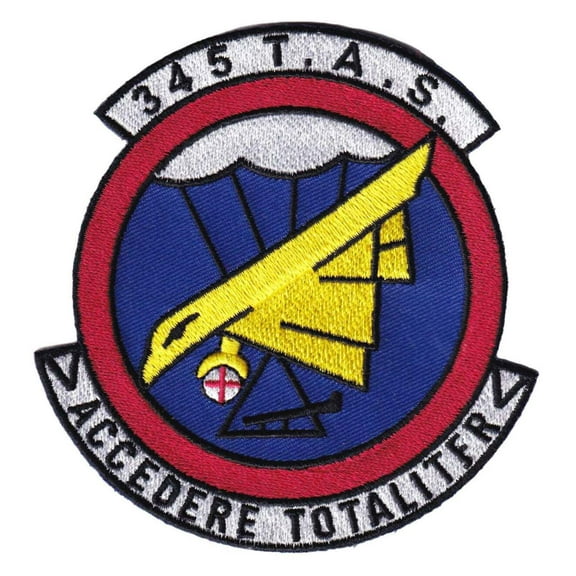345th TAS Tactical Airlift Squadron Patch – With Hook and Loop, 4