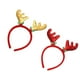 thumbnail image 4 of 2 diademas navideñas decorativas con lentejuelas y cuernos de ciervo para fiestas, accesorios de cosplay, diadema navideña creativa con cuernos de ciervo para adultos y niños, color rojo y dorado., 4 of 4