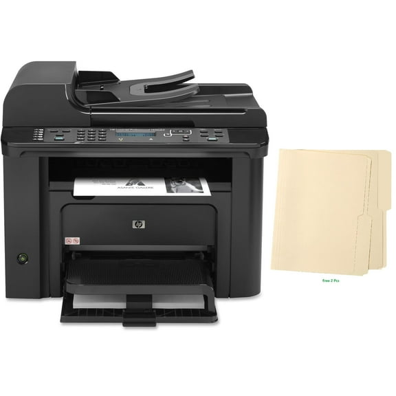 HP LaserJet Pro  M1536dnf Black-and-White All-in-One Auto-Duplex, Copy, Fax, Scan Monochrome Laser Printer,, With Free File Folders