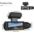 thumbnail image 3 of 2025 New 64g Enesy Front and Rear Dash Camera, Enesy Car Dash Cam, 1080p Dash and Rear Camera for Cars, 24-Hour Night Vision and HDR, Loop Recording and Motion Detection, 3 of 7