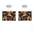 thumbnail image 5 of Handheld Flag Double-Sided Hand Waving Flag 8.2×5.5in Used For Team Activities Or Decoration In Decorative Places Plaid Fall Camo Brown_3 Six Piece, 5 of 8