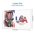 thumbnail image 2 of Kdxio Patriotic Skull Art Print Large Gaming Mouse Pad,Non-Slip Base,Water Resist Keyboard Pad for Gamer,Office & Home,29.5 x 15.8 in, 2 of 6