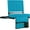 Cyan, variant on BEATS Stadium Seats with Back Support Bleacher Chairs with Back and Cushion Thick Padded Bleacher Seats Includes Shoulder Strap