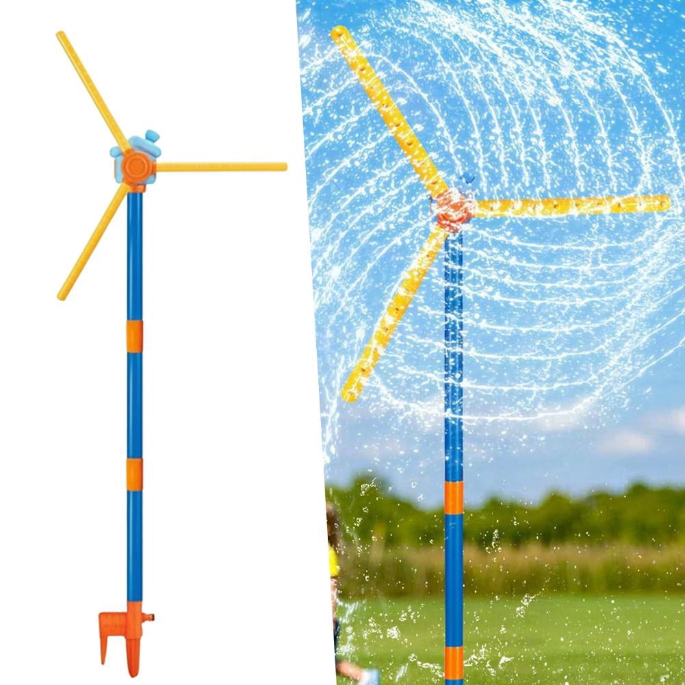 360-Degree Spinning Windmill Water Sprinkler, Fun Outdoor Yard Toy for Kids and Pets, Summer Splash Lawn Waterer