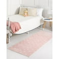 thumbnail image 3 of Unique Loom Whimsy Kids Collection Area Rug - Stars (2' 2" x 3' 11" Runner Pink/Ivory) Perfect For Kids Bed Room/Nursery Room/Living Room/Class Room/Play Room, 3 of 5