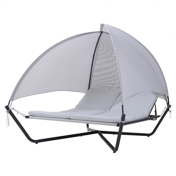 Deko Living Outdoor Hammock Patio Lounge Daybed with Canopy
