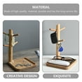 thumbnail image 3 of Weiweiguan Wooden Key Tray Entryway Key Holder Wood Jewelry Storage Rack Home Organizer, 3 of 7