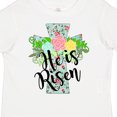 thumbnail image 4 of Inktastic He is Risen Floral Print Cross with Beautiful Flowers Boys or Girls Toddler T-Shirt, 4 of 5