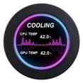 thumbnail image 2 of Portable 2.1in IPS Water-Cooled Secondary Screen Comapct Round LCD Display Computers Host CPU GPU Temperature Screen, 2 of 7