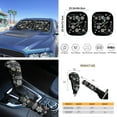 thumbnail image 5 of Yuyamidu Dragonfly Car Seat Covers Sets of 16 Flower Steering Wheel Cover Seat Belt Covers Gear Shift Knob Cover Rear View Mirror Cover Cup Coasters Key Chain Sun Visor Car Accessories, 5 of 7