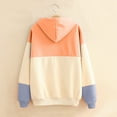 thumbnail image 3 of Vedolay Womens Hoodies Pullover Women's Oversized Sweatshirt Crew Neck Long Sleeve Casual Pullover Fall Clothes,Pink XXL, 3 of 4