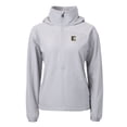 thumbnail image 2 of Women's Cutter & Buck  Gray ETSU Buccaneers Charter Eco Recycled Half-Zip Anorak Jacket, 2 of 3