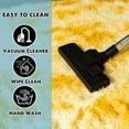 thumbnail image 4 of Jakolive Super Soft Tie-dye Yellow Rug, 5x7 ,Anti-Skid Plush Floor Carpet Designed for Bedroom, Living Room. Durable, Cozy Underfoot, and Perfect for Adding a Touch of Sweet Style to Bedrooms, 4 of 6