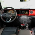 thumbnail image 3 of SNATEEN 27.0 inch Dual Screen Car Radio for Jeep Wrangler JL 2018-2021 GPS Navigation Multimedia Video DVD Carplay Stereo Receiver Head Unit (Red), 3 of 10