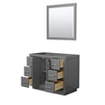 thumbnail image 2 of Wyndham Collection Miranda 42" Wood Single Bathroom Vanity in Gray/Nickel Trim, 2 of 5
