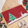 thumbnail image 6 of Red Snowman Printed Door Mat, Indoor Washable Non-Slip Area Rug Durable Doormat, 6 of 8