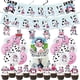 thumbnail image 4 of Globo de decoraciones de fiesta temáticas de animales de granja, juego de vajilla desechable de vaca de dibujos animados, suministros de fiesta para Baby Shower, 4 of 4