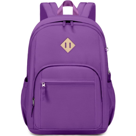 DAKIMOE School Backpack for College High Middle School with Computer Compartment Large Capacity Scratch-proof for Travel College Bussiness, Purple