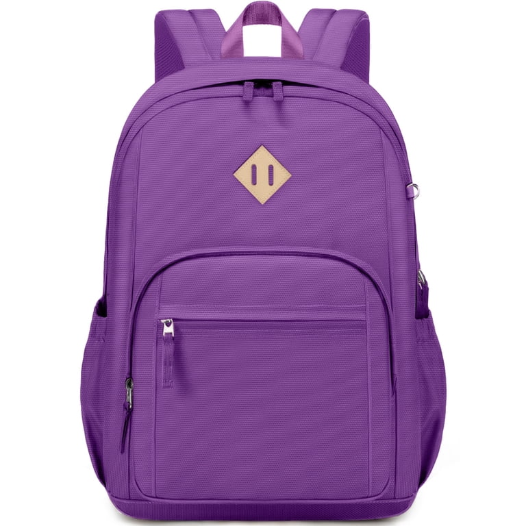 Dakimoe School Backpack, Water-Resistant, 15.6" Laptop, Purple photo 1
