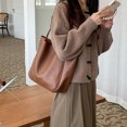 thumbnail image 5 of Bolso de mano de lujo para mujer, tendencia 2024, bolso de hombro femenino de gran capacidad, bolso de mujer de diseñador simple de cuero PU de alta calidad, 5 of 5