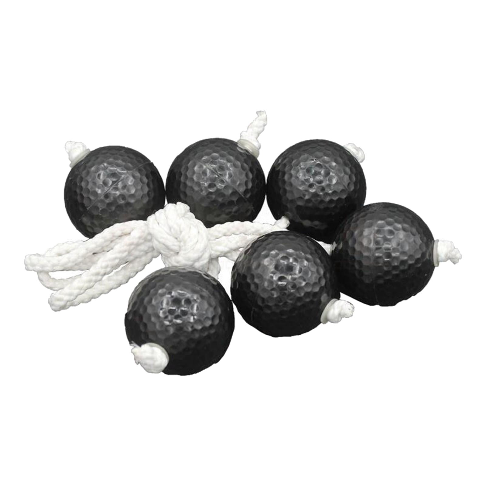 DimyFew 6 Pieces Ladder Ball for Kids Adults Family Outdoor Lawn Yard Beach Game Bola Strands Black and White