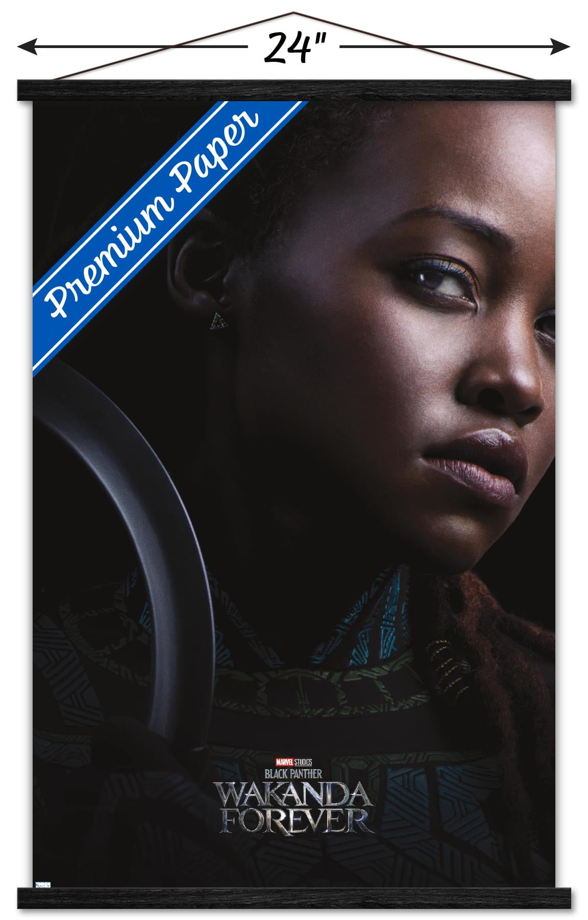 Marvel Black Panther: Wakanda Forever - Nakia One Sheet Wall Poster with Magnetic Frame, 22.375" x 34"