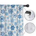 thumbnail image 4 of Blackout Kids Curtains,Blue Christmas Snowflake Pattern Childrens Insulated Curtains Set Of 2,Bedroom Essentials,Toddler Room Decor 42"x63", 4 of 5