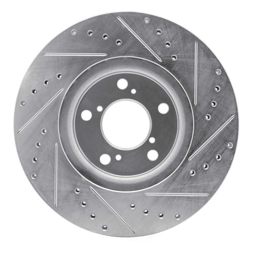 Dynamic Friction Company 631-59051L DFC Brake Rotor - Drilled And Slotted - Silver
