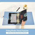 thumbnail image 3 of FORMRS 2 Pack Pencil Pouch for 3 Ring Binder with Clear Window Zipper Case, Red Sitting on The Moon, 3 of 6