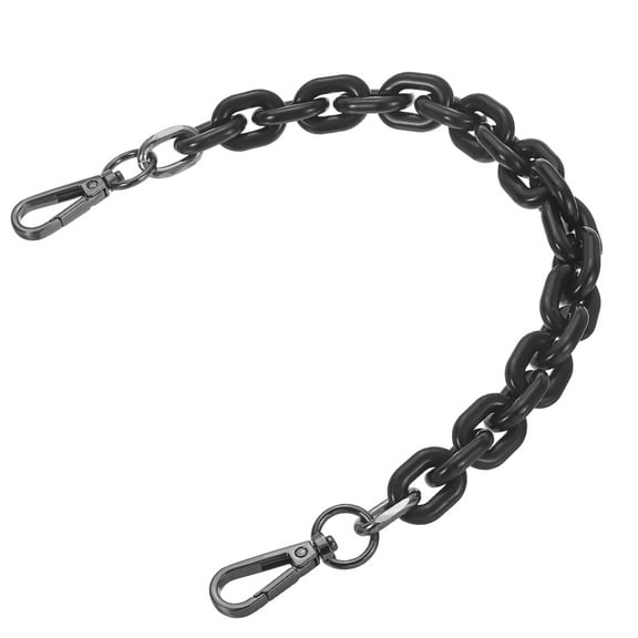 Uxcell 15 Inch Acrylic Purse Strap Acrylic Chain Purse Strap Replacement Luxury Handbag Chain Handle Straps Black