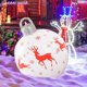 thumbnail image 4 of Bola inflable navideña para exteriores de 55 cm, decorada, de PVC, gigante, grande, para decorar árboles de Navidad, juguete sin luz, 4 of 5