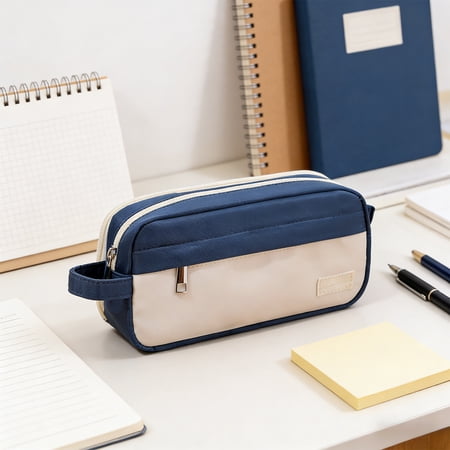 Lunxisen 1 Pcs Student Pencil Pouch Large Capacity Zipper Case Organizer For Supplies Storage Travel Essential Stationery Holder