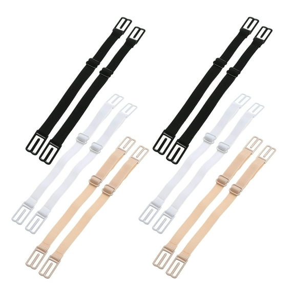 HOMEMAXS 6 Pairs Bra Strap Elastic Non-slip Strap Holder Replacement Bra Straps for Women