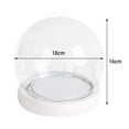 thumbnail image 5 of Abbracc Clear Glass Dome with Base Container for Keepsakes Collectibles Figure Women Diameter 18cm, 5 of 5