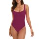 thumbnail image 1 of Gibobby Batas de baño mujeres spa Trajes de baño de una pieza para mujer, traje de baño de talle con barriga, traje de baño con en la espalda, Monokini, (Rojo,CH), 1 of 4
