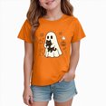 thumbnail image 7 of CAUYDY Kid Girl Boy Halloween Shirts Graphic T-Shirt Funny Spooky Season Outfit Fall Short Sleeve Tees Tops,5-6 Y, 7 of 7