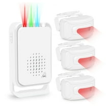 Greencycle Motion Sensor Alarm,Outdoor Door Alarm Waterproof,Mailbox Alarm,IP65,Anti-theft,Motion Detector with 900FT Long-Range Ringer,for Vehicle Entry and Exit Garage,1Receiver 3Sensors