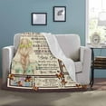 thumbnail image 3 of LHSHID Personalized Love Saying Message Text Blanket to My Daughter from Mom and Dad Inside This Blanket There is a Piece of My Heart Blanket Warm Bed Throws, 3 of 5