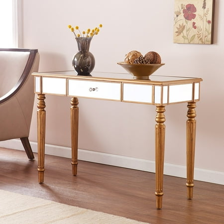 Southern Enterprises Brandilyn Mirrored Media Console Table Southern Enterprises Brandilyn Mirrored