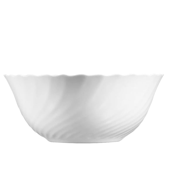 Luminarc Trianon White Glass Salad Bowl 18 cm