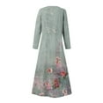 thumbnail image 5 of JUNWELL Robes Grande Taille pour Femmes Robes d'Été Print Robes à Manches Longues avec Poche jusqu'à 65% de Réduction, 5 of 5