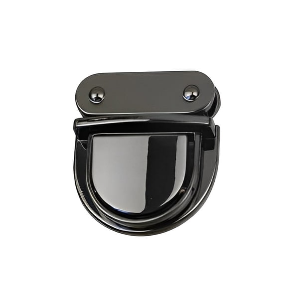 Scienceny Pestillo de hebilla de 38MM, herramienta de hebillas pequeñas de pulido de Metal, cierre de giro de mano de obra fina, bolso de Herramientas y ferretería Negro