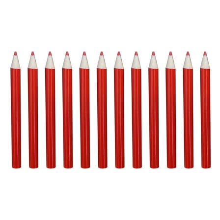 CCOCC Large Pencils for Artists Drawing,Kids and Adults Colored Pencils,Red,One Size,12Pcs