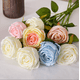 thumbnail image 5 of Xiao Hua 6 piezas de flores artificiales de princesa rosa, flores falsas, flores artificiales para decoración de bodas, 5 of 5
